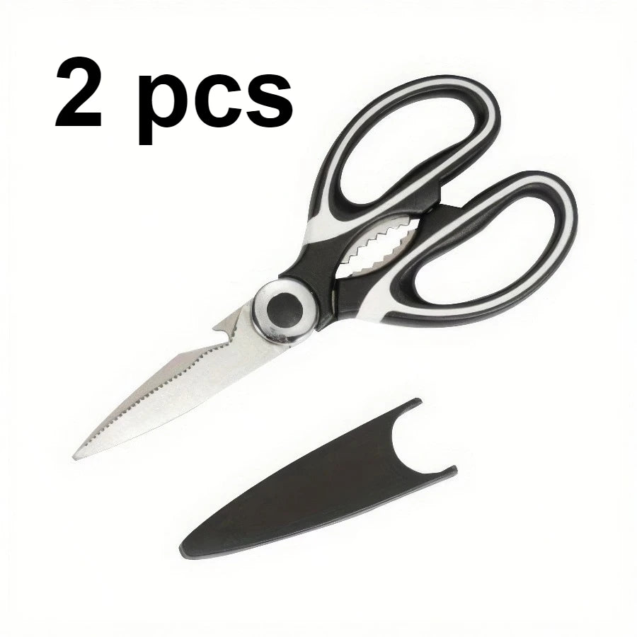 Multi-Purpose Kitchen Scissors - Heavy-Duty Shears with Ergonomic Handle