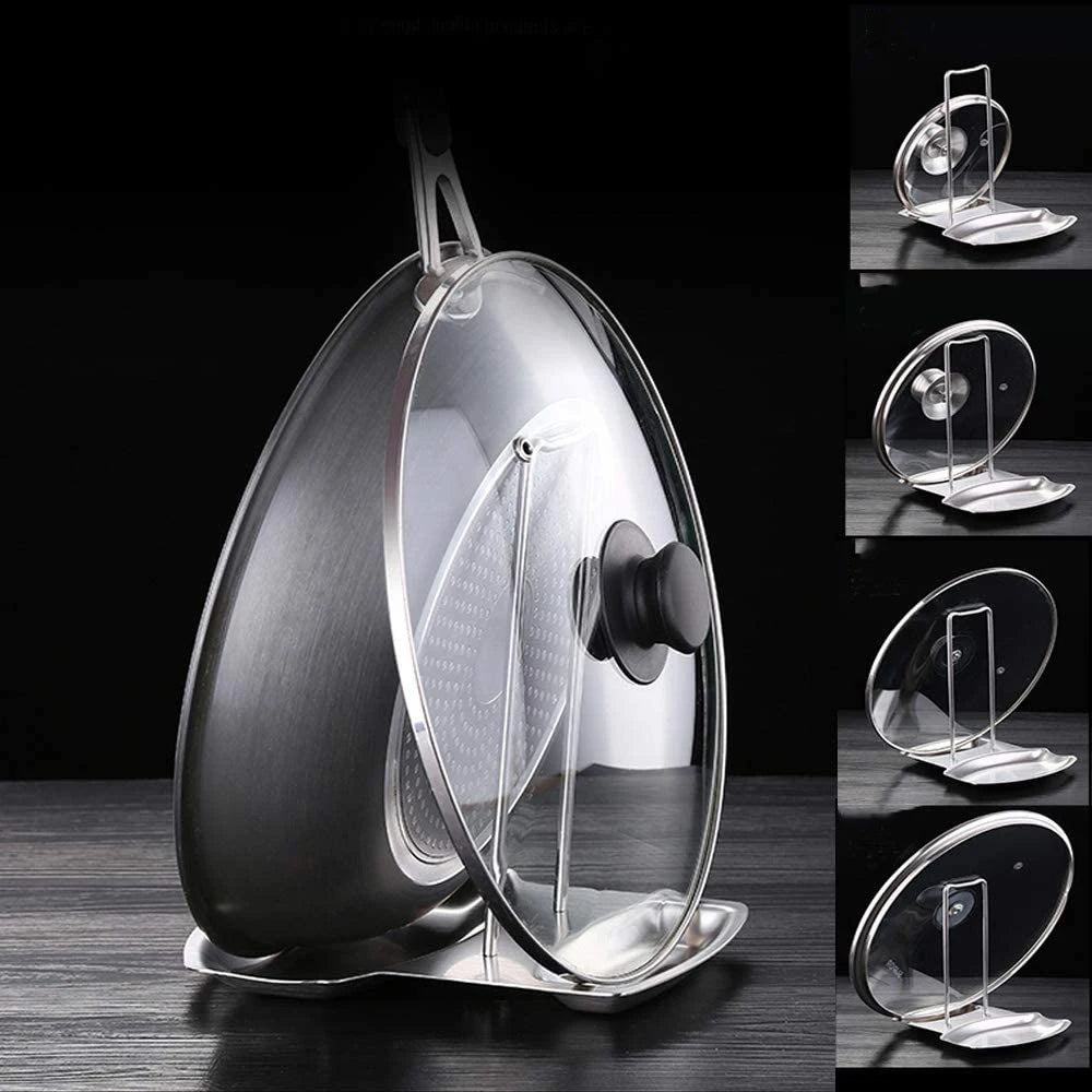 Pot Lid Rack Organizer - Detachable Multi-Function Stand
