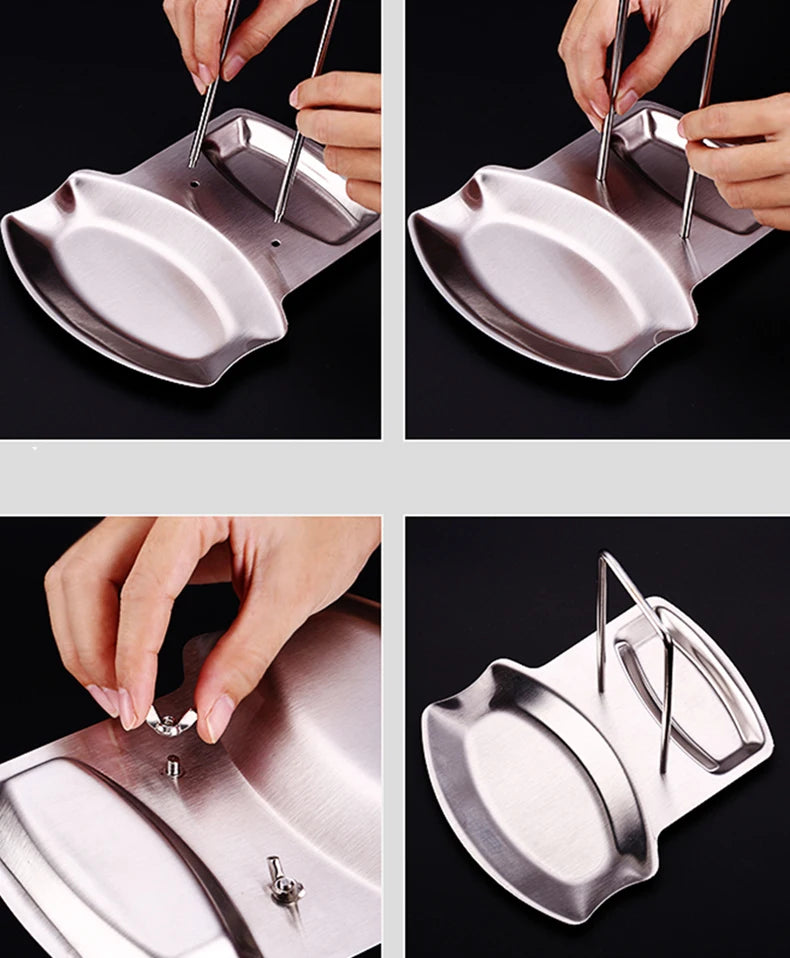 Pot Lid Rack Organizer - Detachable Multi-Function Stand