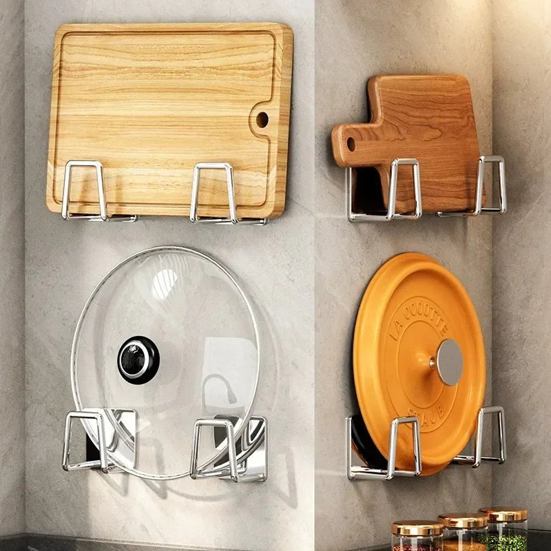 Stainless Steel Sink Sponge Holder - Self-Adhesive Drain Rack