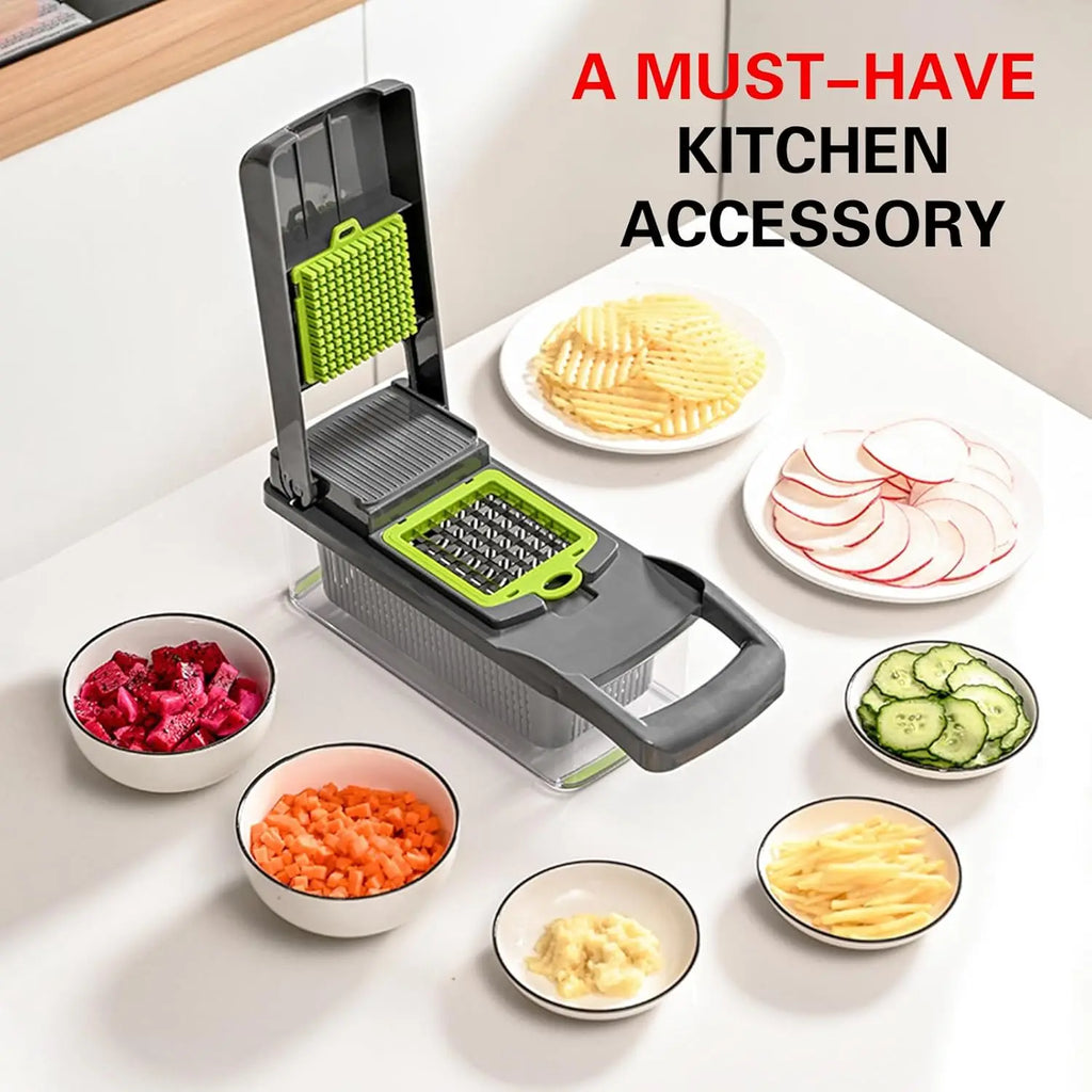 16-in-1 Vegetable Chopper - Multi-Function Food Slicer and Dicer