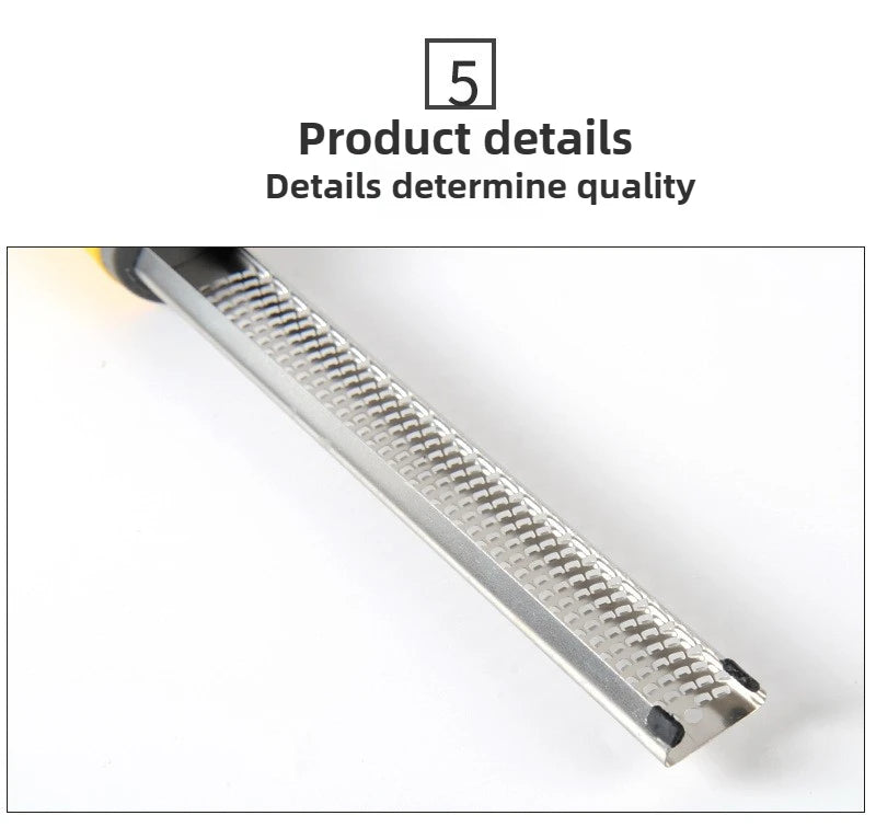 Stainless Steel Grater - Multi-Purpose for Cheese, Chocolate, Lemon