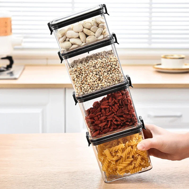 Sealed Storage Jars Set - Large Capacity Kitchen Organizer