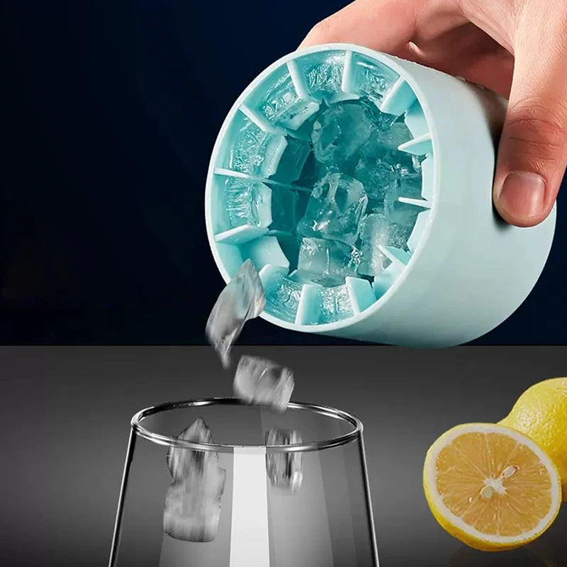 Large Ice Cube Tray - Jumbo Silicone Mold with Multiple Grids