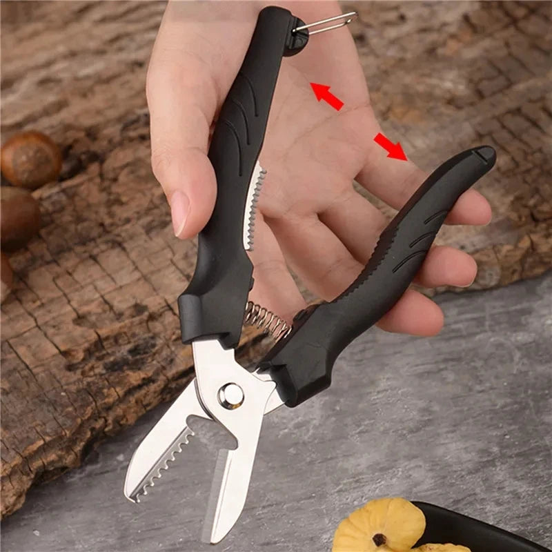 Multipurpose Chestnut Scissors - Shell Peeling and Cutting Tool