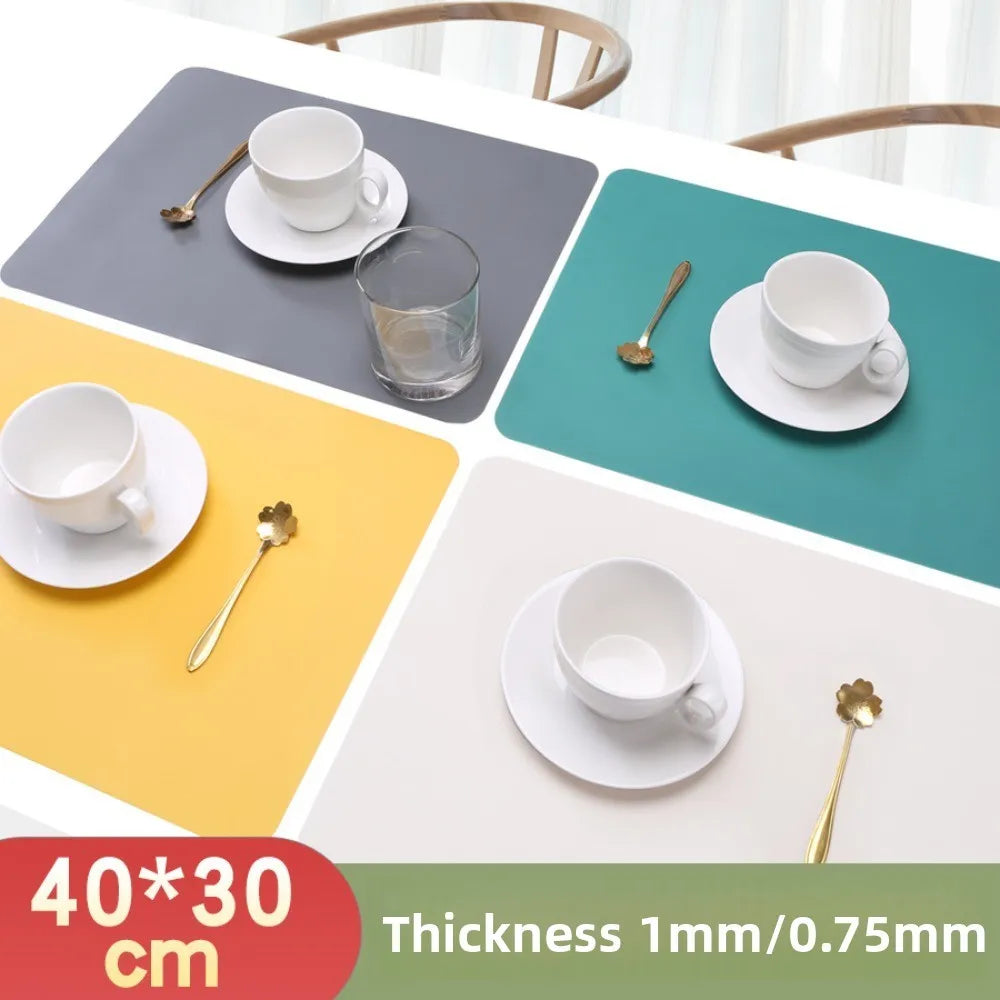 Silicone Tableware Mat - 40cm Waterproof Heat-Resistant