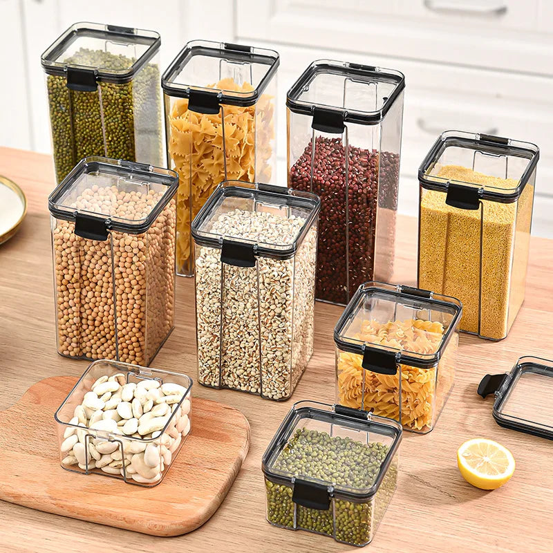 Sealed Storage Jars Set - Large Capacity Kitchen Organizer