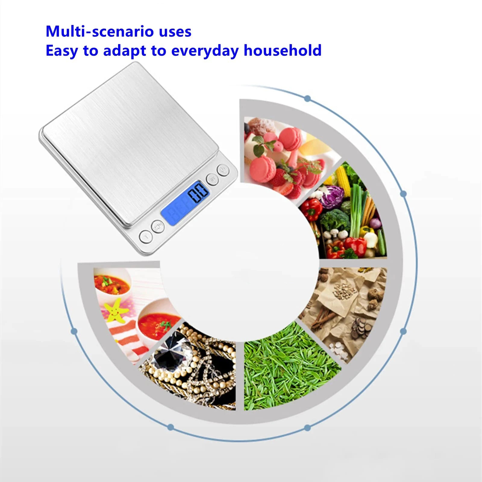 Precision Digital Kitchen Scale - 500g with 0.01g Accuracy