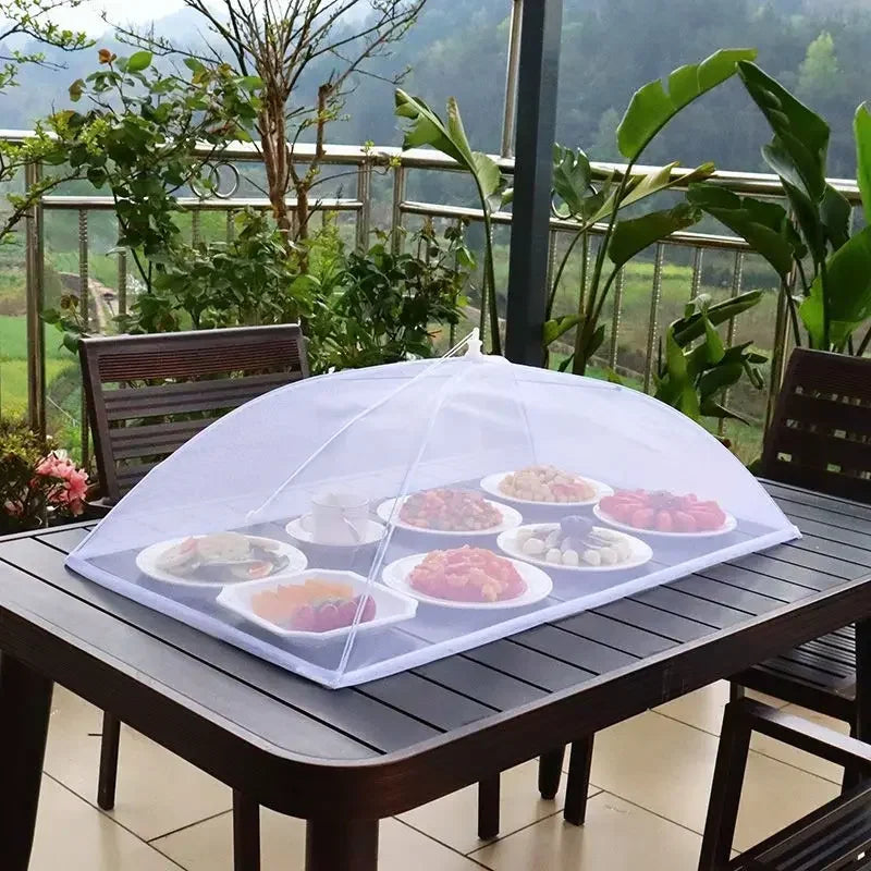 Pop-Up Food Mesh Cover - Foldable Insect-Proof Umbrella