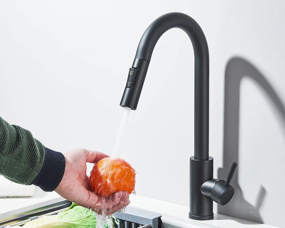 Pull-Down Kitchen Faucet - Dual Function Single Handle Mixer