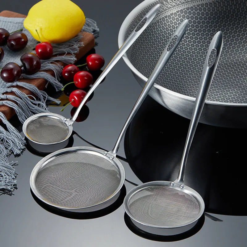 Oil Skimmer Spoon - Fat Separator for Frying and Cooking