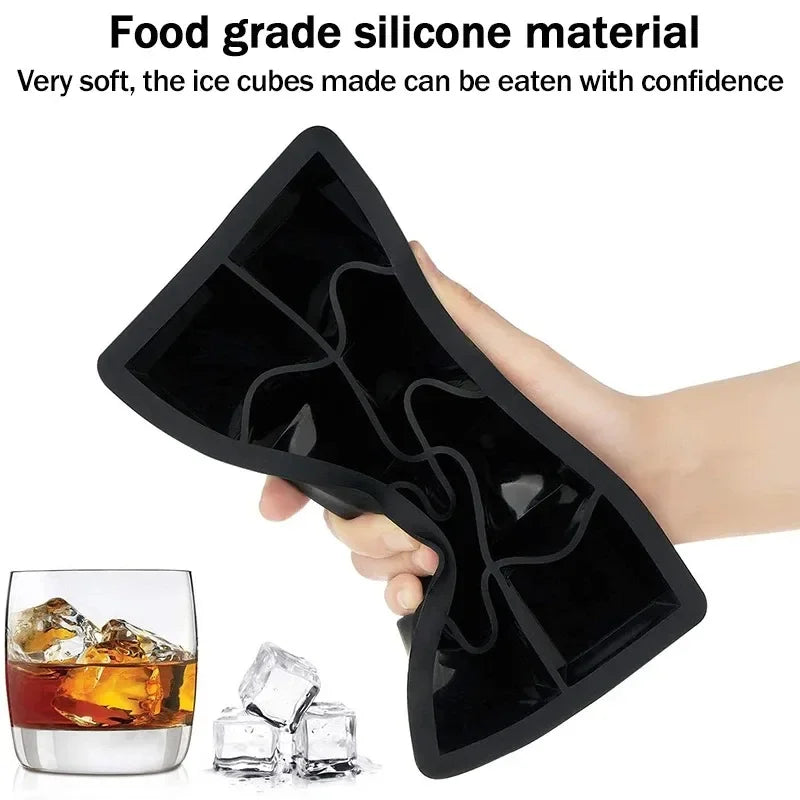 Large Ice Cube Tray - Jumbo Silicone Mold with Multiple Grids