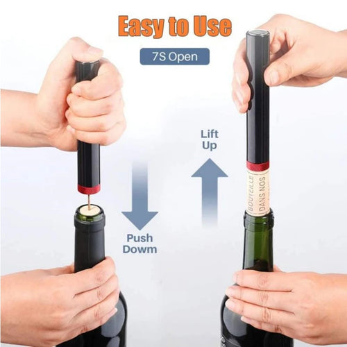Air Pressure Wine Opener - Portable Stainless Steel Pin