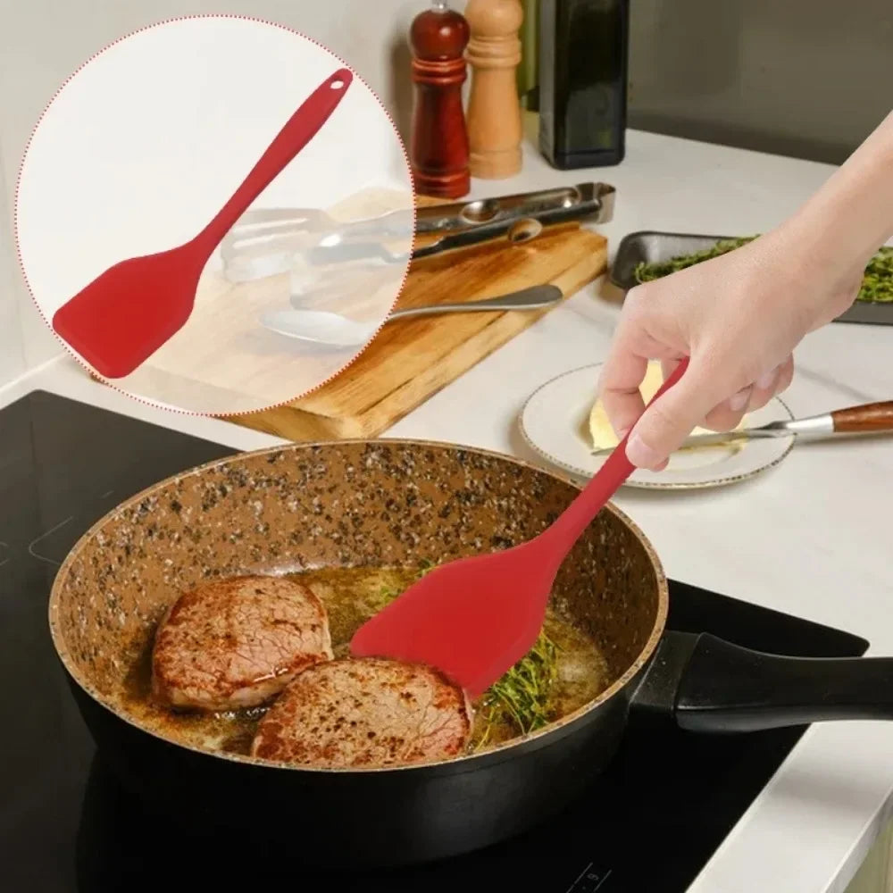 Silicone Cooking Spatula - Non-Stick Dense Shovel for Frying