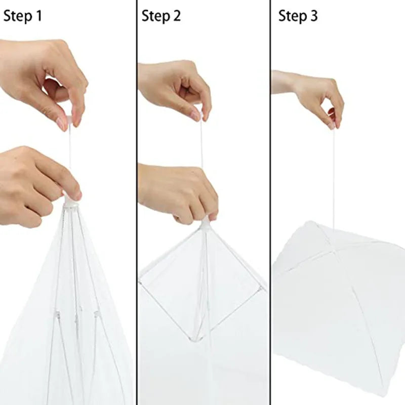 Pop-Up Food Mesh Cover - Foldable Insect-Proof Umbrella