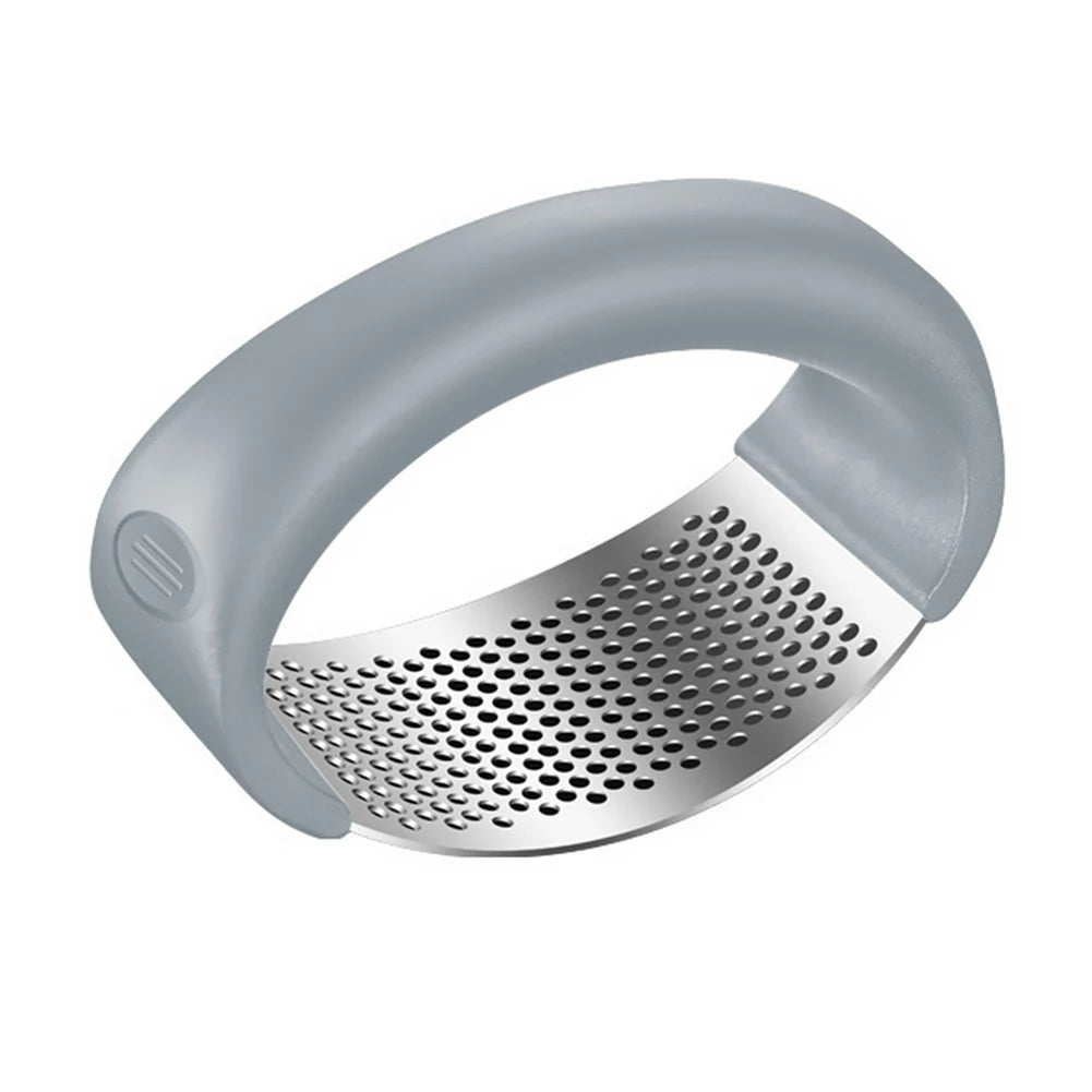Stainless Steel Garlic Press - Manual Crusher and Chopper