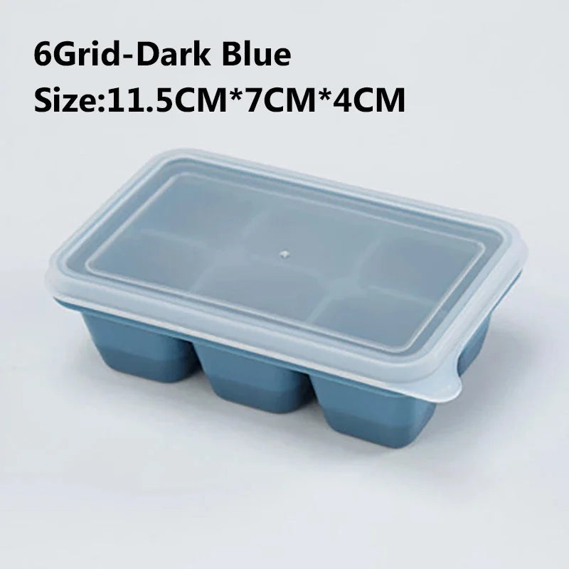 Large Ice Cube Tray - Jumbo Silicone Mold with Multiple Grids