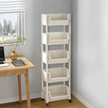5-Layer Rolling Storage Cart - Multi-Purpose Organizer with Wheels