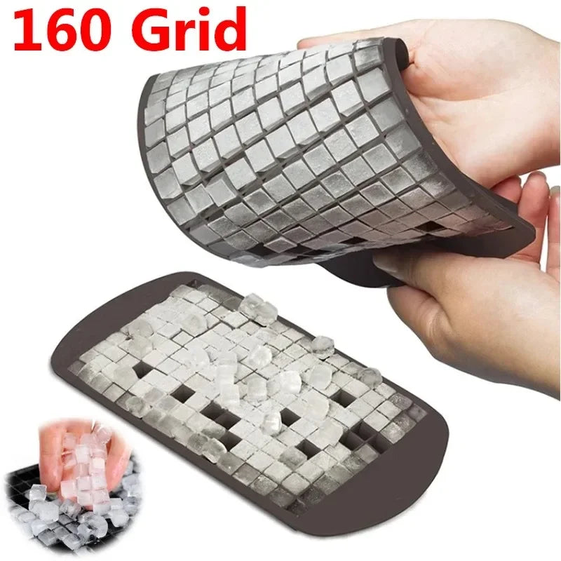Large Ice Cube Tray - Jumbo Silicone Mold with Multiple Grids