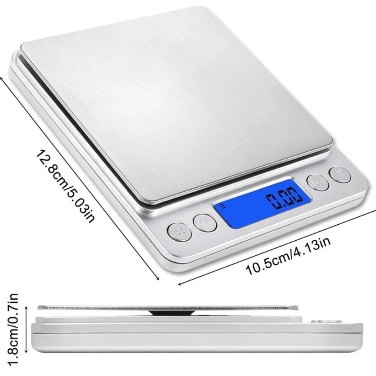 Precision Digital Kitchen Scale - 500g with 0.01g Accuracy