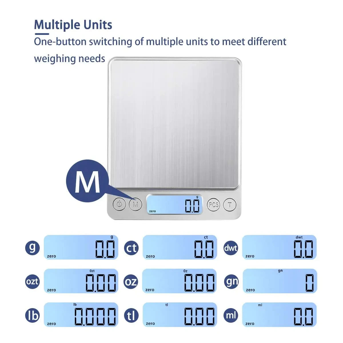 Precision Digital Kitchen Scale - 500g with 0.01g Accuracy