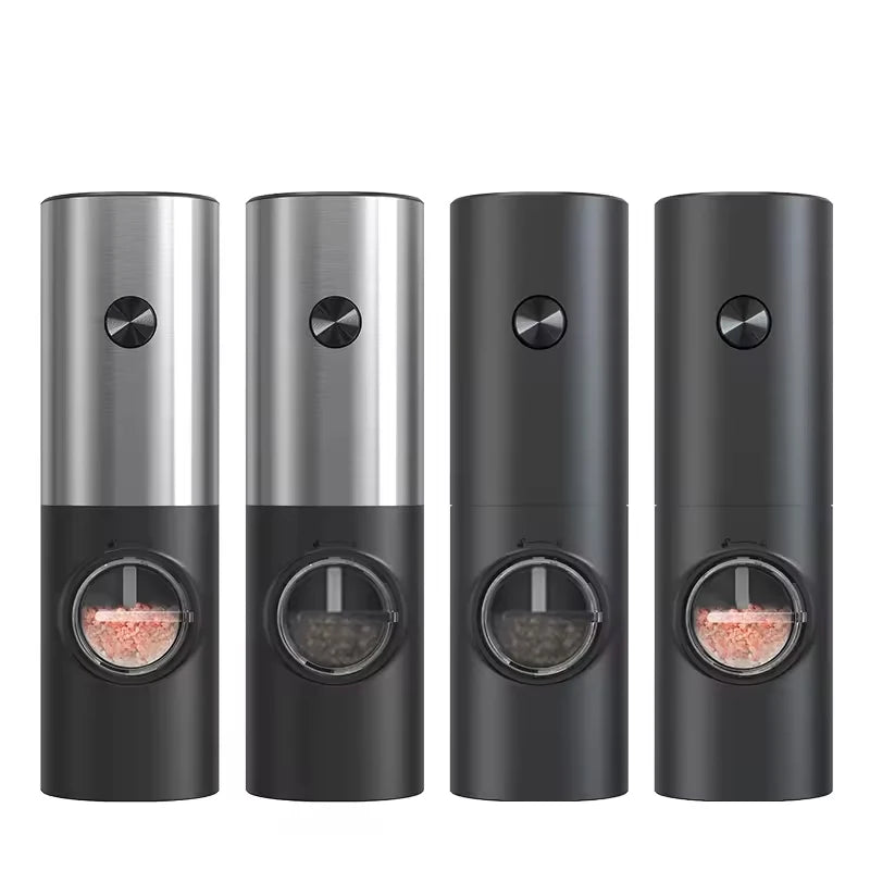 Electric Salt and Pepper Grinder Set - Automatic with LED Light