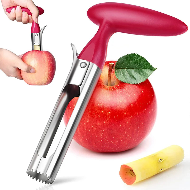 Stainless Steel Apple Corer - Premium Fruit Core Remover