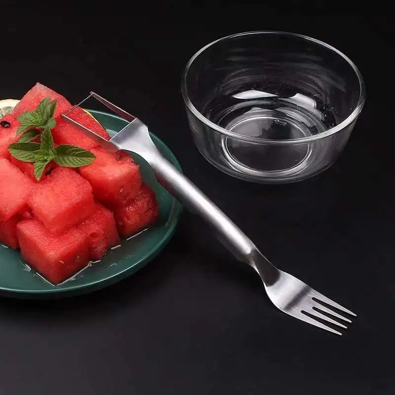 2-in-1 Watermelon Slicer - Portable Fork and Cutter Tool