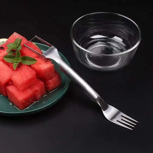 2-in-1 Watermelon Slicer - Portable Fork and Cutter Tool