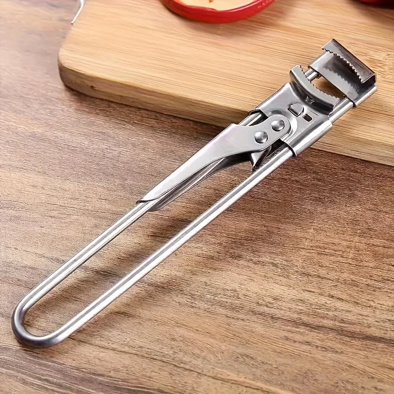 Manual Can Opener - Adjustable Stainless Steel Multi-Function Tool