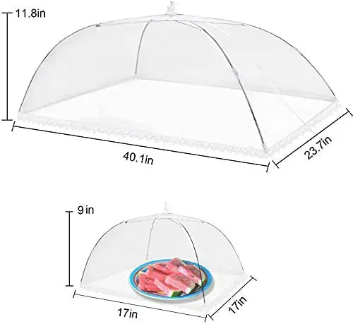 Pop-Up Food Mesh Cover - Foldable Insect-Proof Umbrella