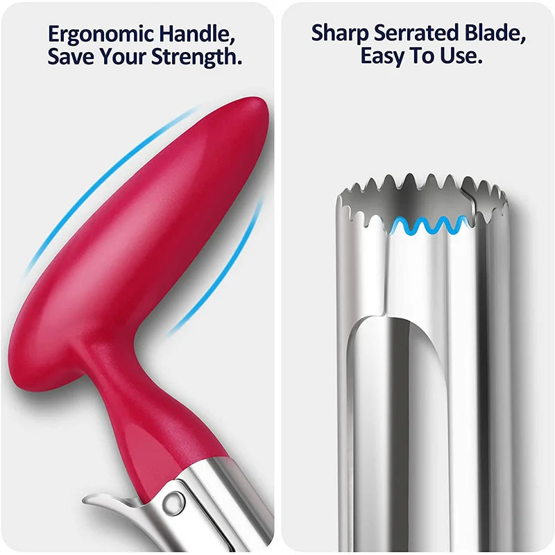 Stainless Steel Apple Corer - Premium Fruit Core Remover