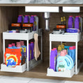 Double-Tier Sink Storage Rack - Multi-Purpose Organizer Basket