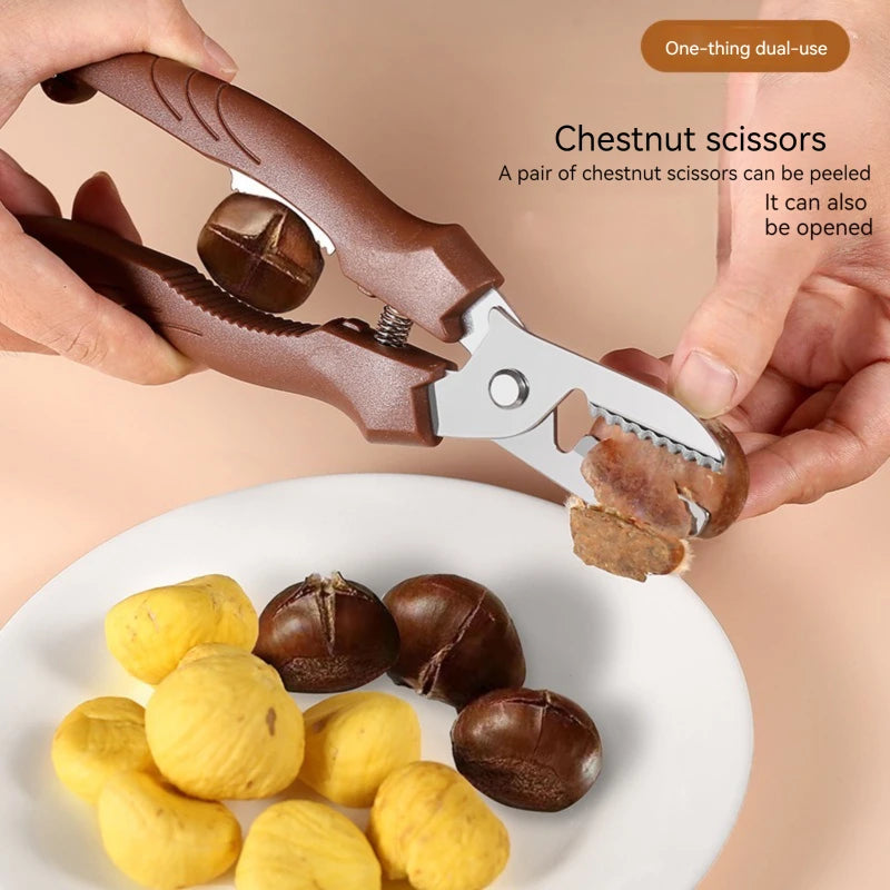 Multipurpose Chestnut Scissors - Shell Peeling and Cutting Tool