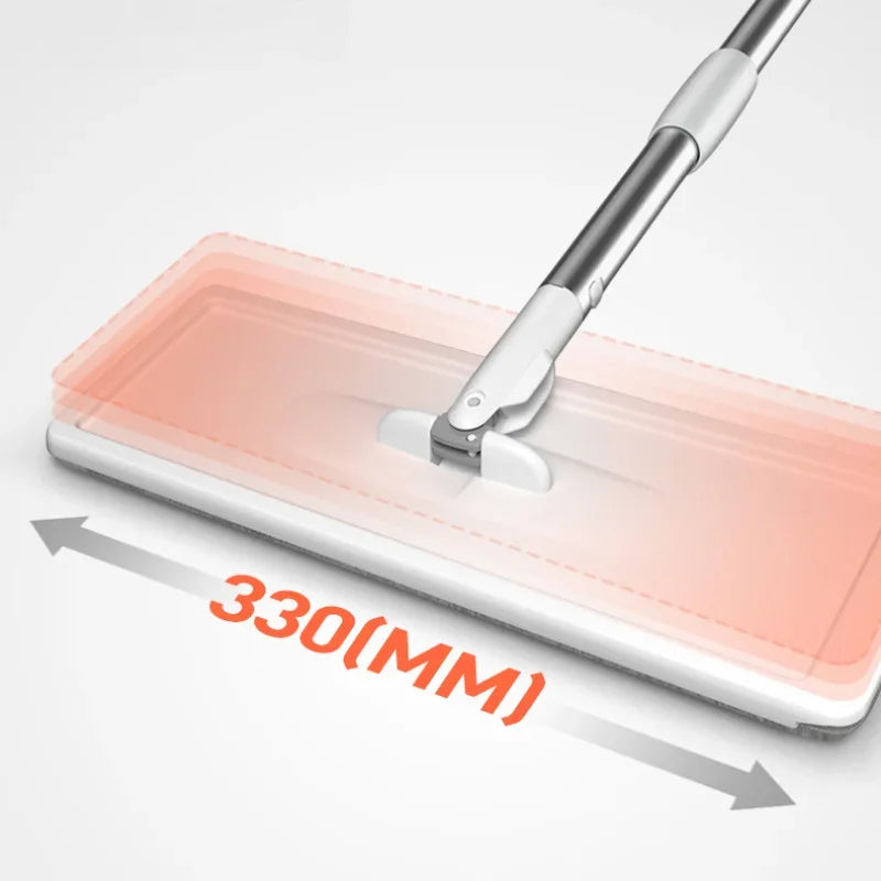 Spin Mop with Bucket Set - Self-Wringing Wet Dry Cleaning System