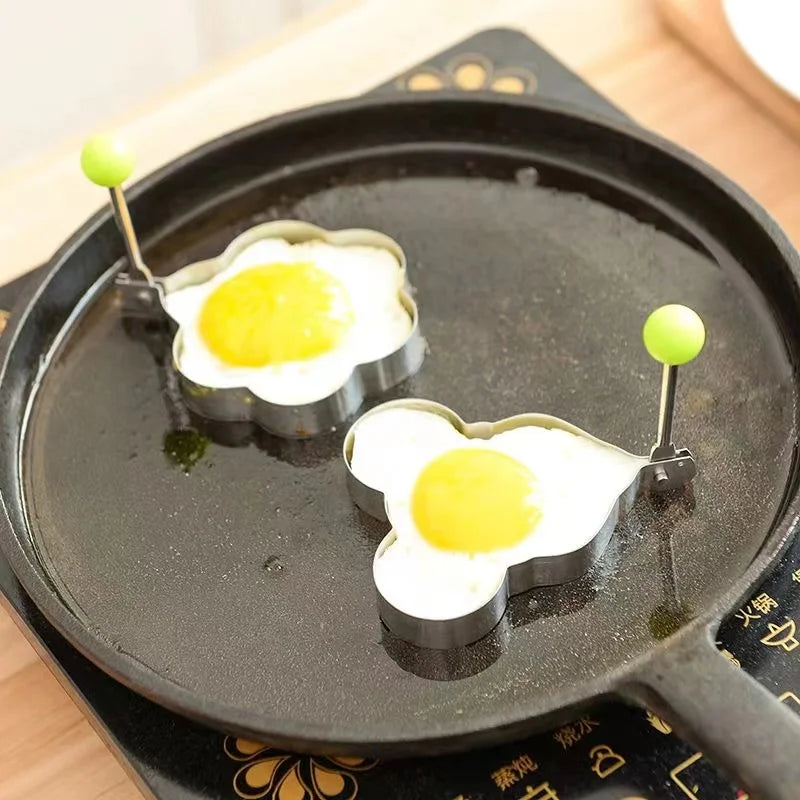 Heart-Shaped Egg Mold - Stainless Steel Pancake Ring