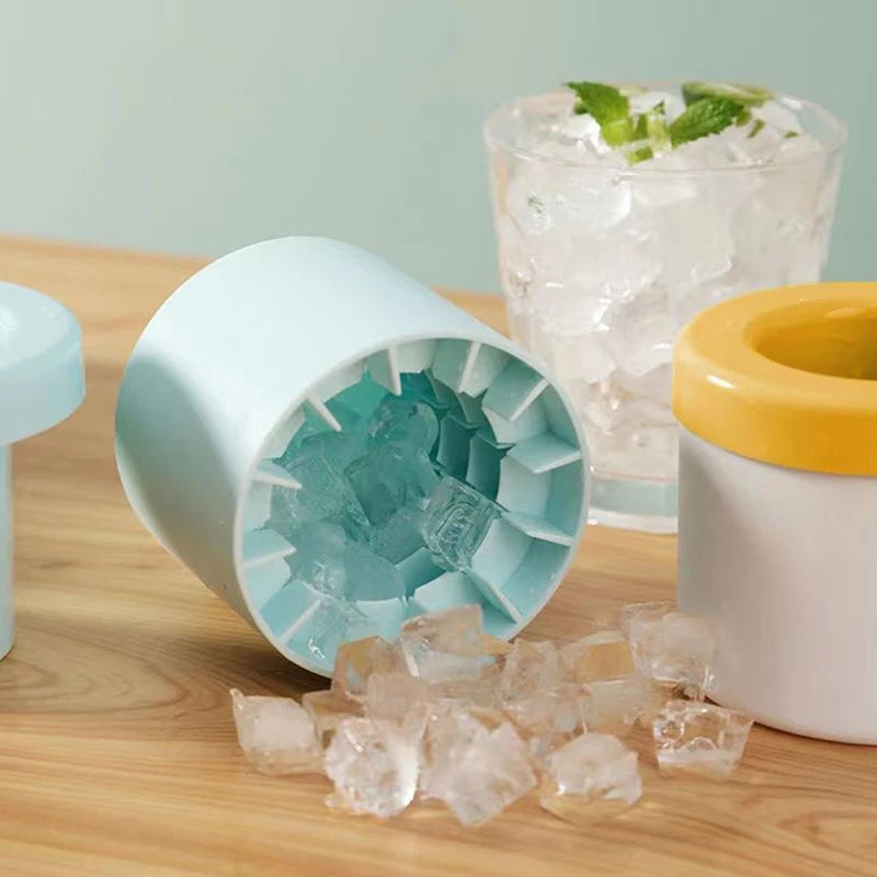 Large Ice Cube Tray - Jumbo Silicone Mold with Multiple Grids