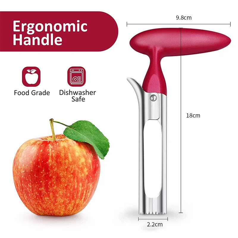 Stainless Steel Apple Corer - Premium Fruit Core Remover