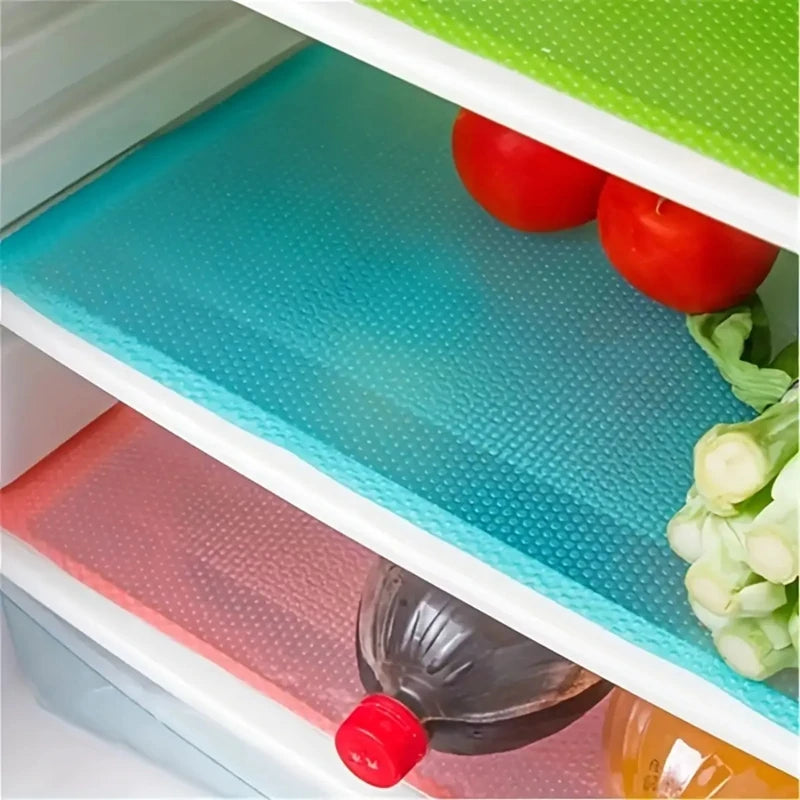 EVA Refrigerator Liner Mat - 4PCS Waterproof Anti-Oil Set