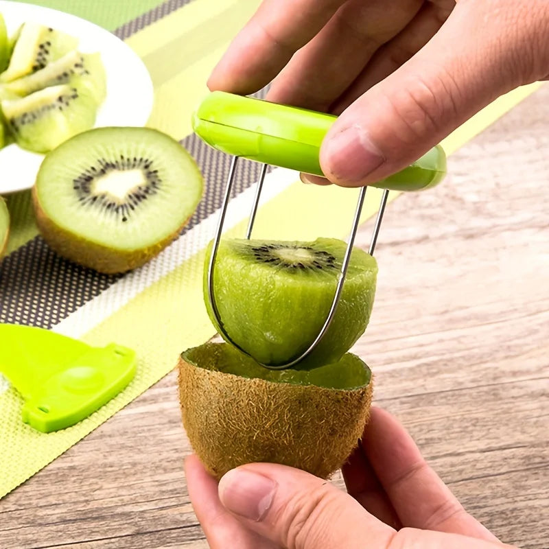 Kiwi Cutter and Peeler - Fast Fruit Slicer Tool