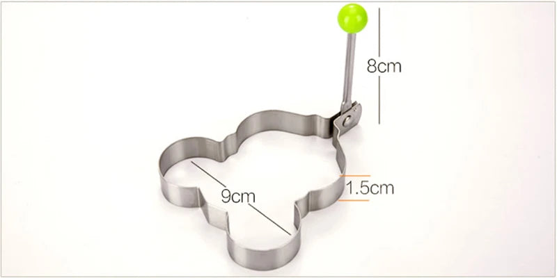 Heart-Shaped Egg Mold - Stainless Steel Pancake Ring