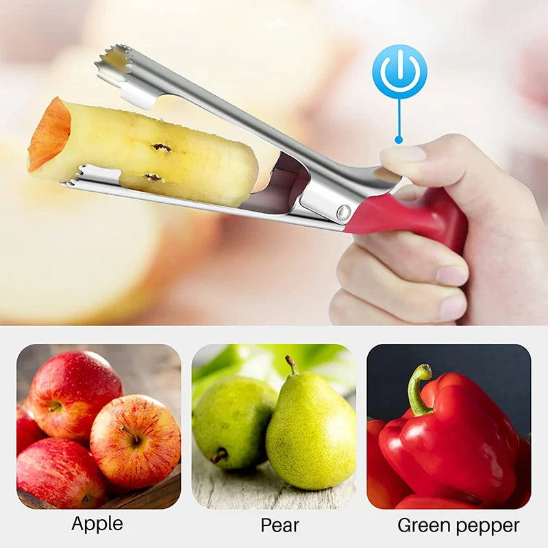 Stainless Steel Apple Corer - Premium Fruit Core Remover