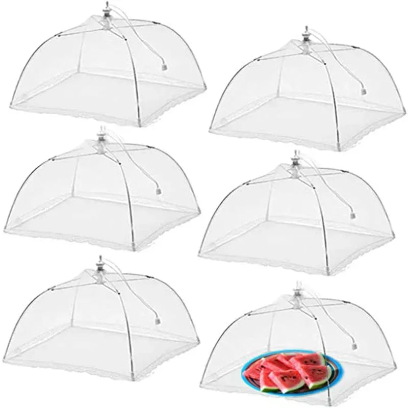 Pop-Up Food Mesh Cover - Foldable Insect-Proof Umbrella
