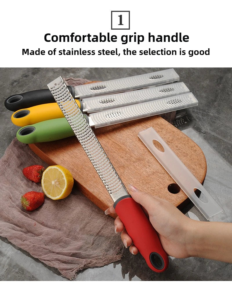 Stainless Steel Grater - Multi-Purpose for Cheese, Chocolate, Lemon