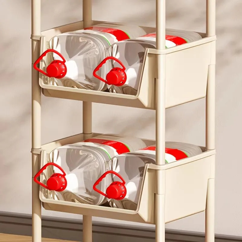 5-Layer Rolling Storage Cart - Multi-Purpose Organizer with Wheels