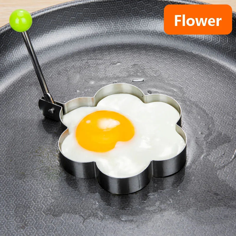 Heart-Shaped Egg Mold - Stainless Steel Pancake Ring
