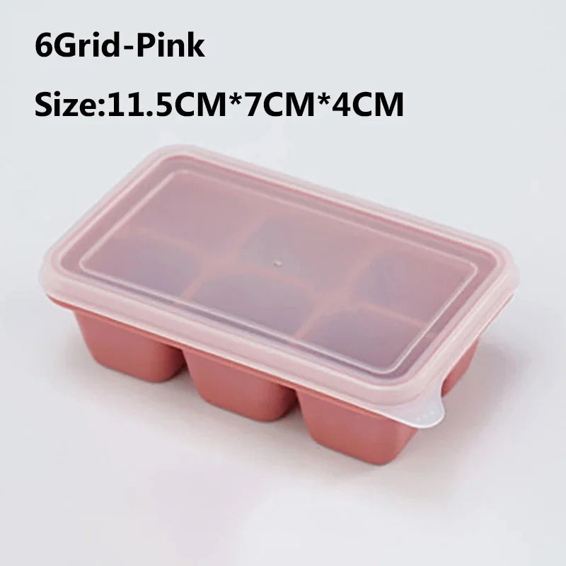 Large Ice Cube Tray - Jumbo Silicone Mold with Multiple Grids