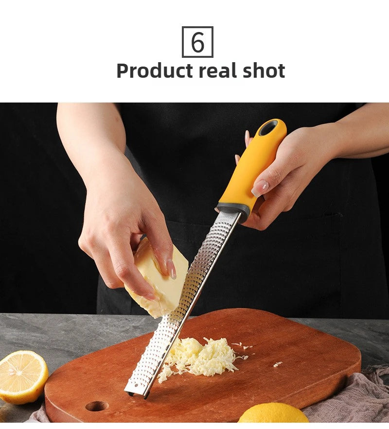 Stainless Steel Grater - Multi-Purpose for Cheese, Chocolate, Lemon