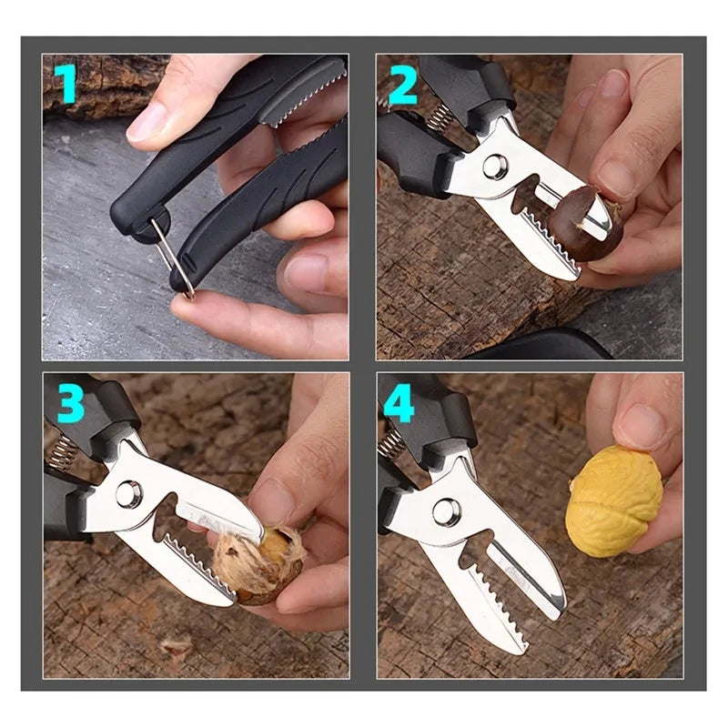 Multipurpose Chestnut Scissors - Shell Peeling and Cutting Tool