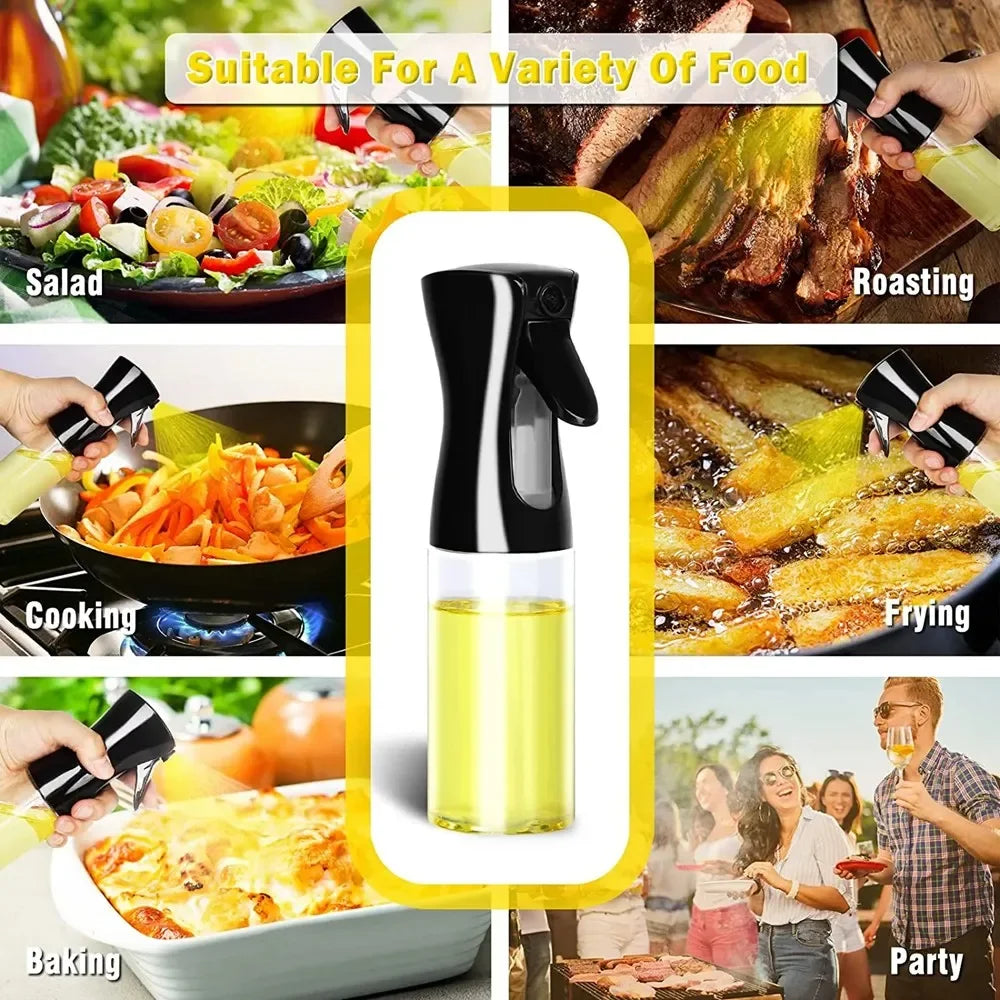 Oil Spray Bottle Set - Kitchen Cooking Dispenser for Olive Oil